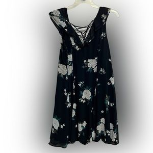 Black lace up the back sundress torrid 18